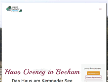 Tablet Screenshot of haus-oveney.com